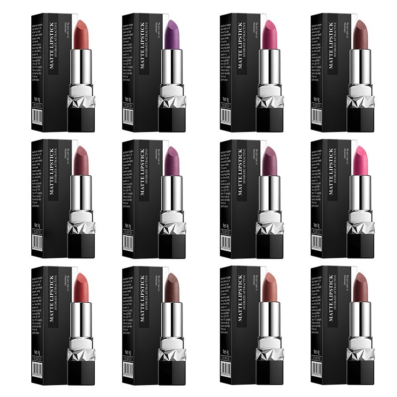 Lipstick Supplier - Hot Sale 12 Color Waterproof Velvet Matte Long Lasting