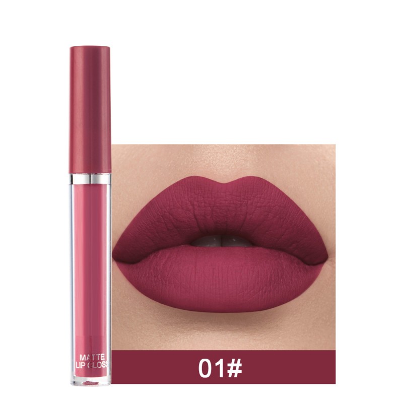Matte Lip Glaze Supplier - 12 Color Liquid Lipstick Waterproof Non-stick