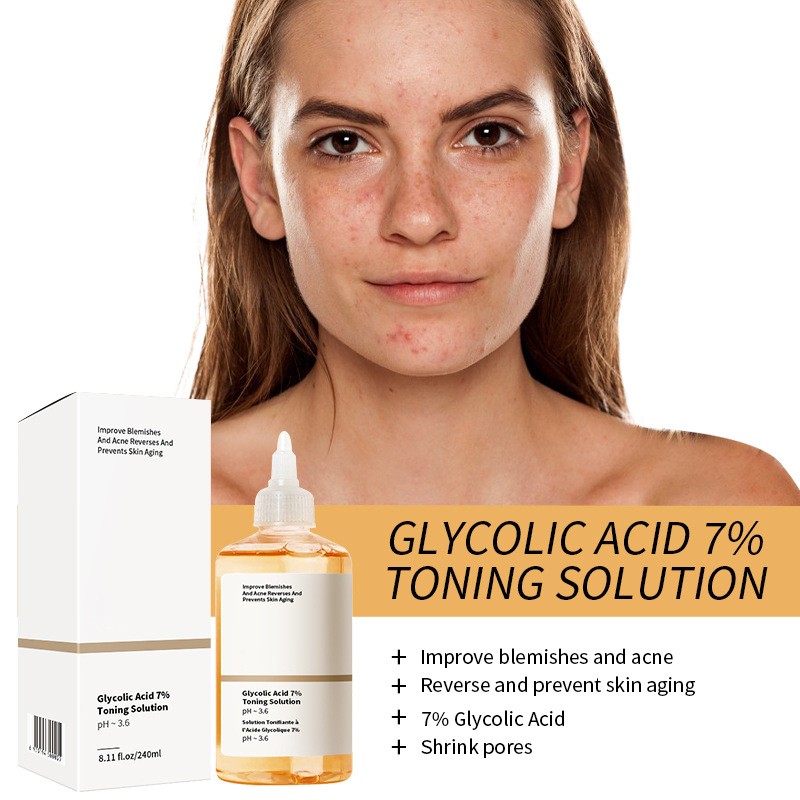 Glycolic Acid Toner Manufacturer - OEM 7% Moisturizing Acne Care Essence
