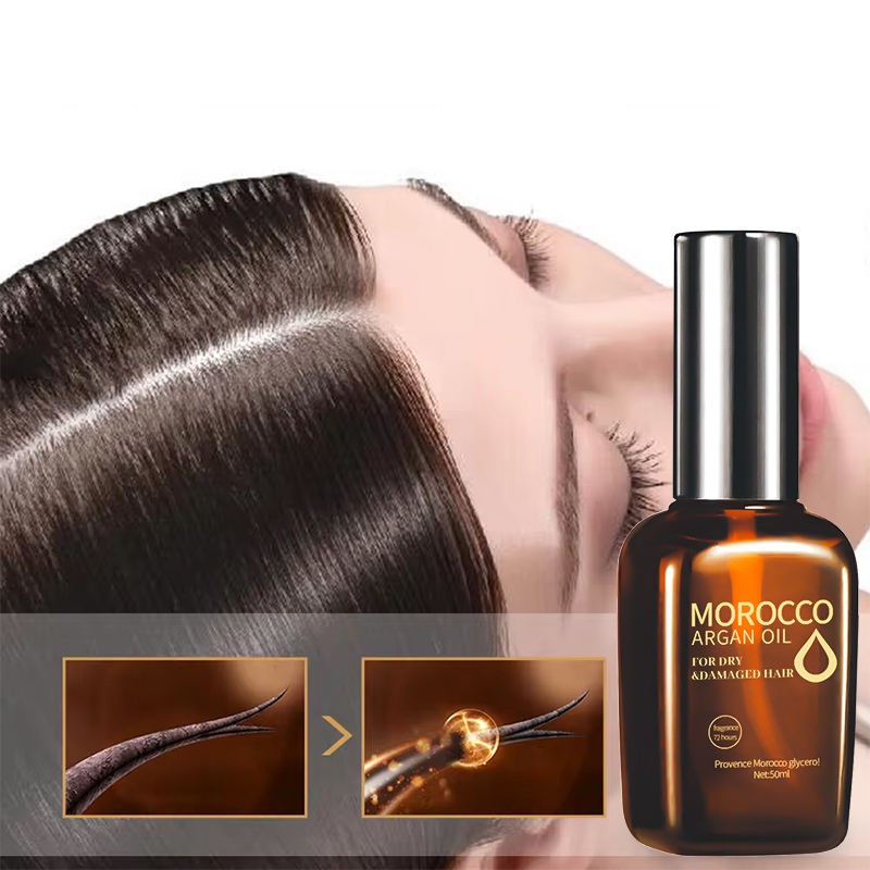 Hair Serum Supplier - Private Label ODM Argan Oil Shiny Organic Smoothing