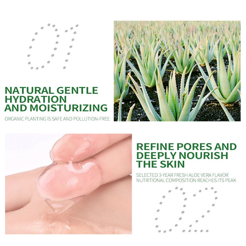 Aloe Vera Gel Factory - Face Skin Hair Care Moisturizing Therapy Soothing
