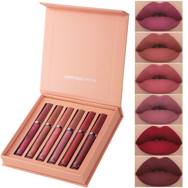 Lip Glaze Set Factory - Matte 6 Stick Long Lasting Waterproof Non-fading