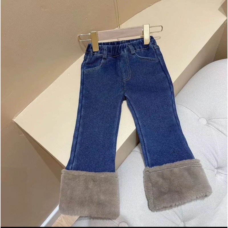 Winter Pants Manufacturer - Girls Knitted Bell Bottom