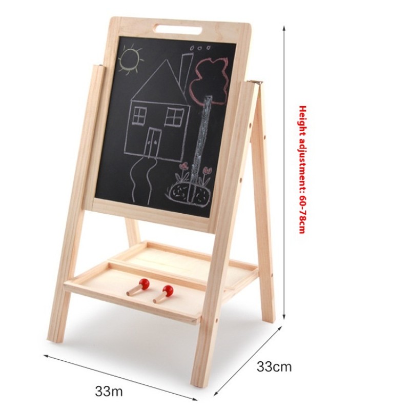 Drawing Board Supplier - Double-Sided Wooden Whiteboard