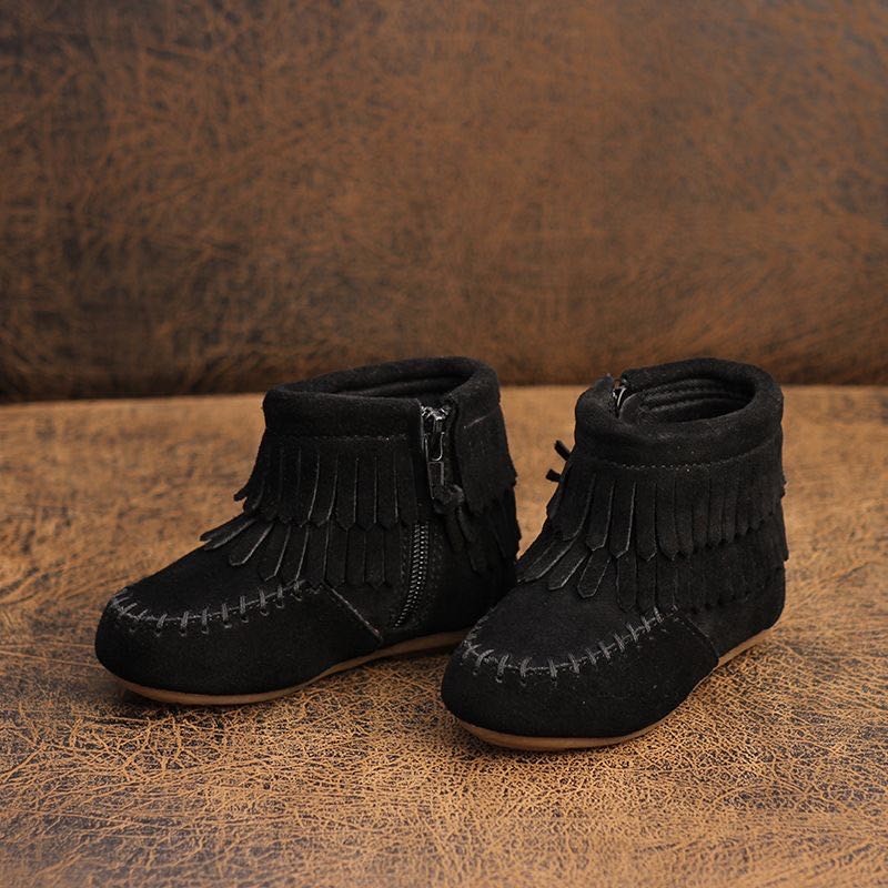 Ankle Boots Manufacturer - Genuine Leather Side Zipper
