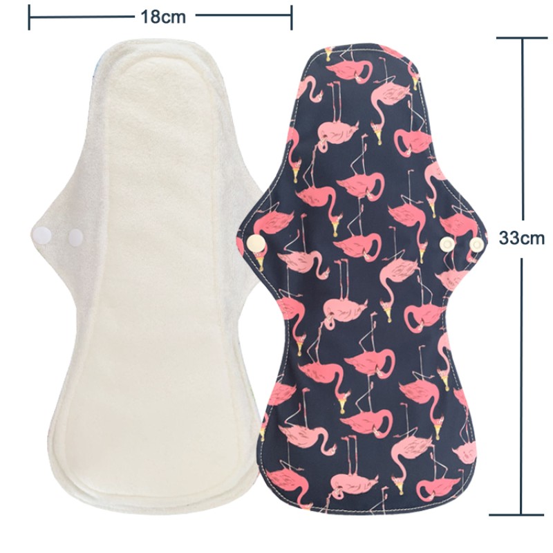 Women's Pads Factory - Flamingo Print Heavy Flow