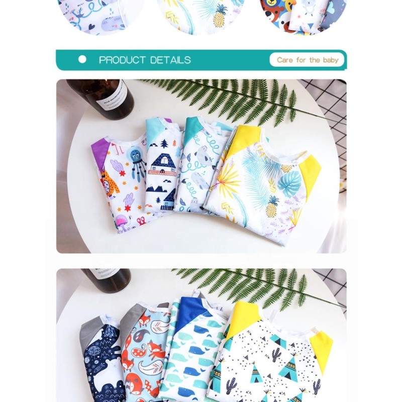 Baby Bibs Factory - Waterproof PUL Printed Long Sleeve