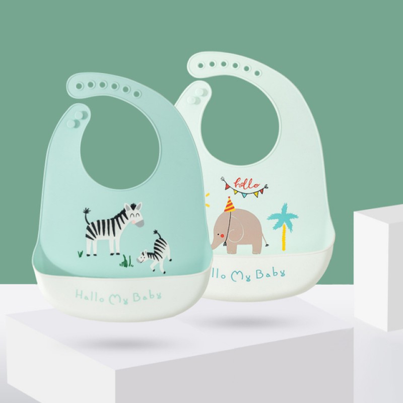 Silicone Baby Bibs Manufacturer - Unisex Food Catcher Customized