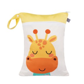 Diaper Wet Bags Supplier - Waterproof 30x40cm Double Pocket