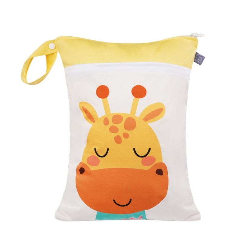 Diaper Wet Bags Supplier - Waterproof 30x40cm Double Pocket