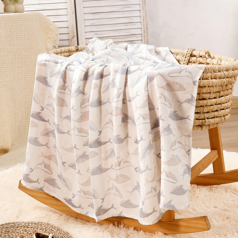 Muslin Swaddle Blankets Factory - Wholesale Neutral Woodland