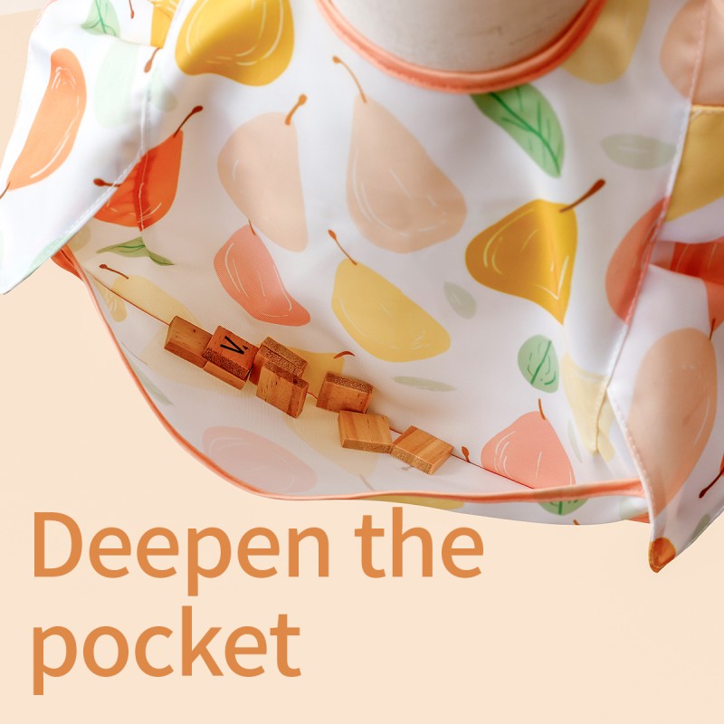 Baby Bib Supplier - Sleeveless Hook Loop Adjustable Size