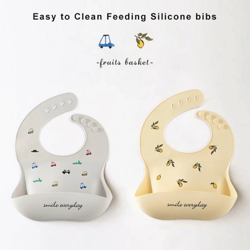 Baby Bib Supplier - Custom Material PU Adjustable Silicone