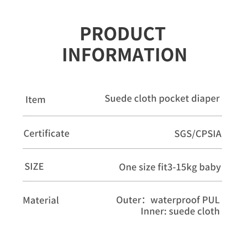 Baby Diaper Manufacturer - Reusable Soft Cotton Pocket