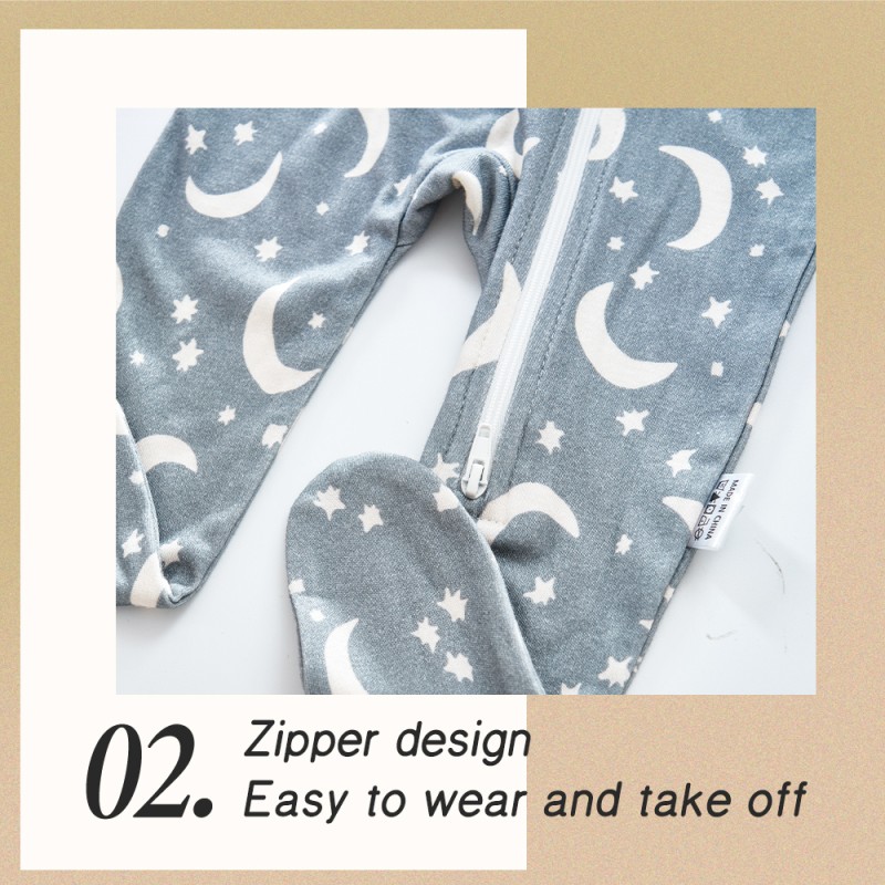 Baby Romper Manufacturer - Soft Bamboo Cotton Zipper