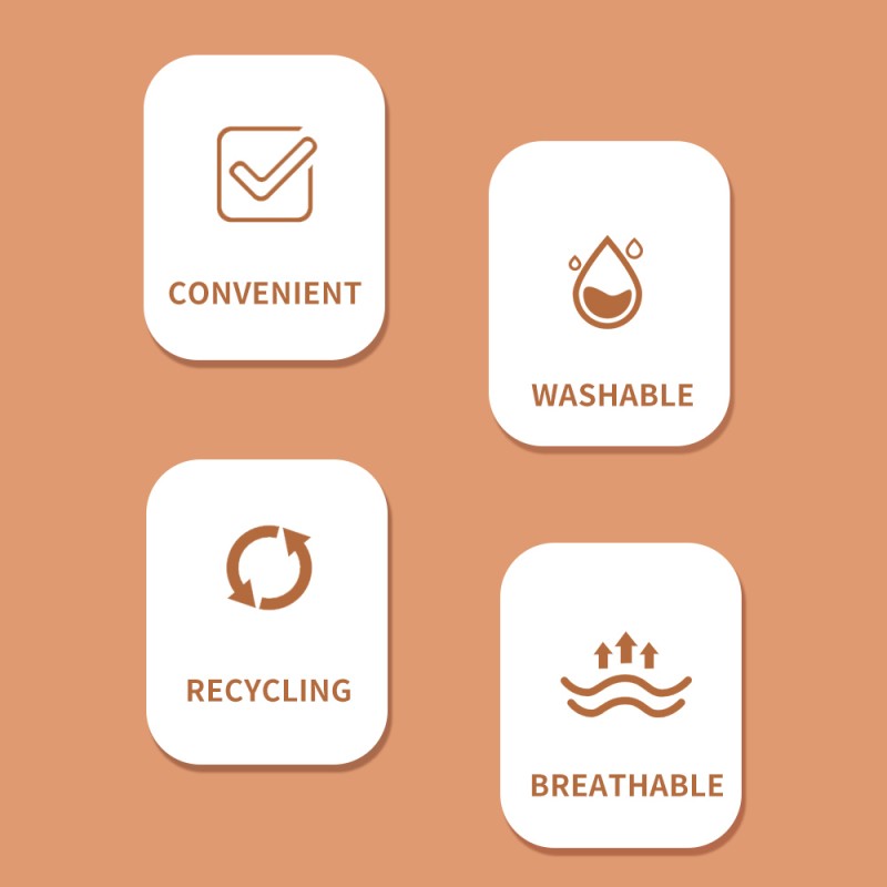 Bamboo Insert Supplier - 5 Layers Charcoal Reusable