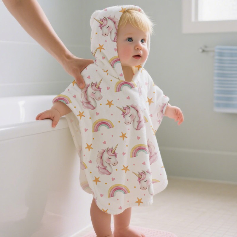 Hooded Beach Towel Supplier - Modern Polyester Cartoon Pattern