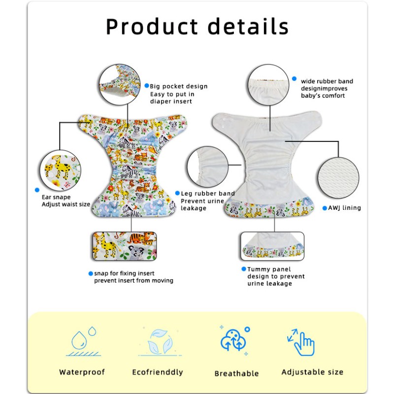 Baby Cloth Nappies Manufacturer - Absorbent Ecological Newborn