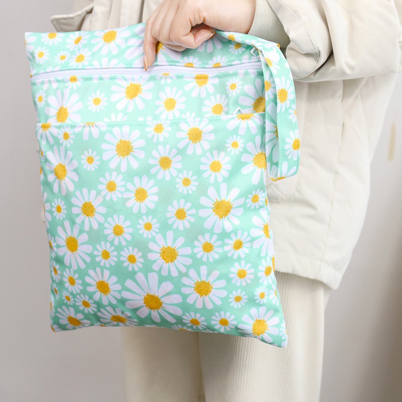 Baby Wet Bags Supplier - Washable Reusable Zipper Handle