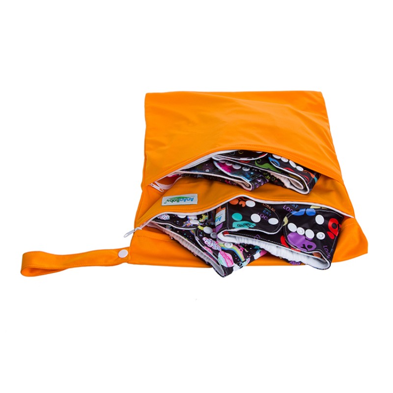 Wet Bag Supplier - Plain Color Double Zippered Reusable