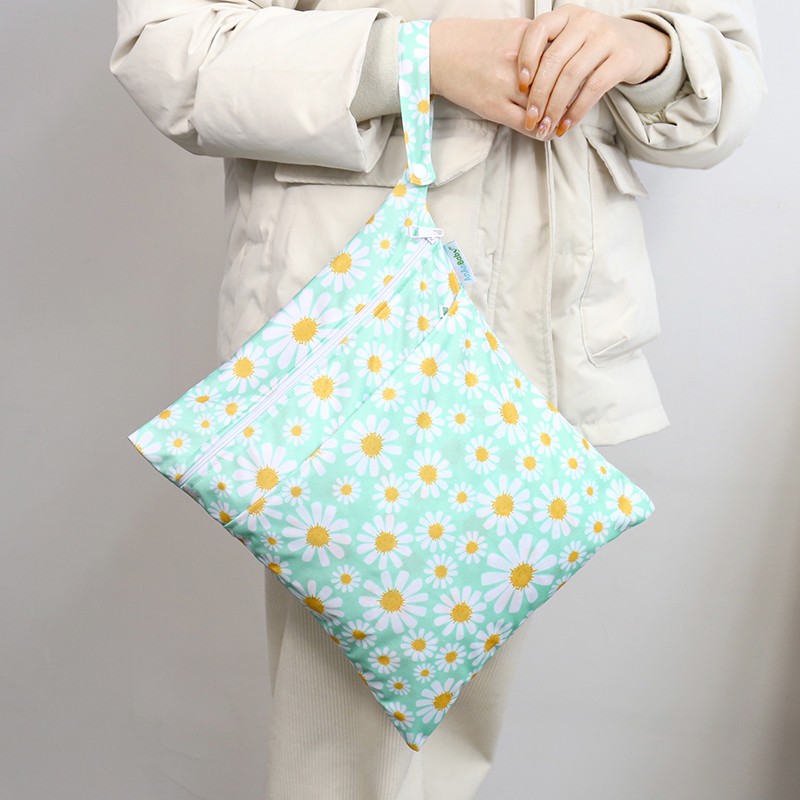 Baby Wet Bags Supplier - Washable Reusable Zipper Handle
