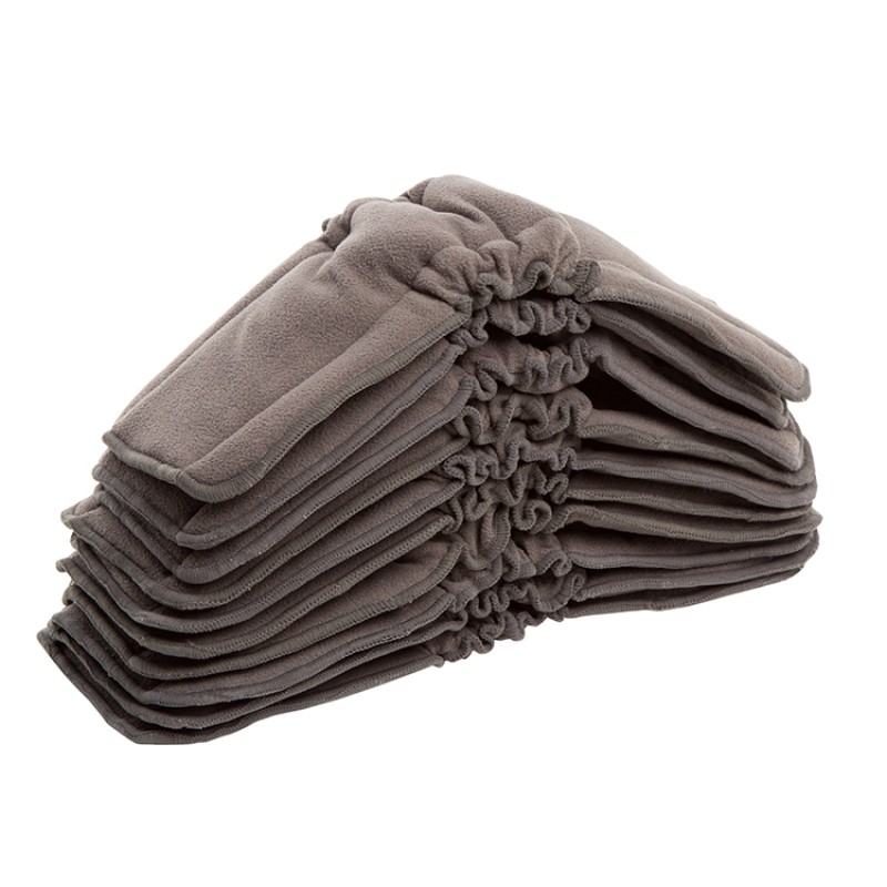 Charcoal Bamboo Inserts Factory - 5-Layer Gussets Reusable