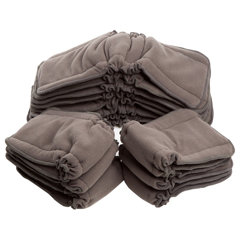 Charcoal Bamboo Inserts Factory - 5-Layer Gussets Reusable