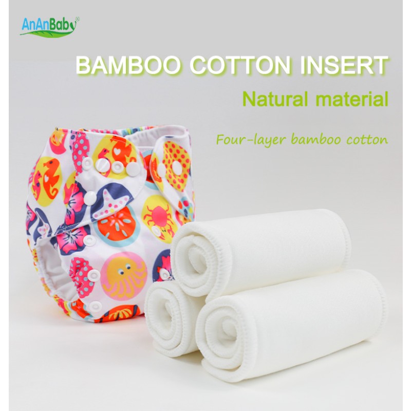 Bamboo Cotton Insert Manufacturer - High Quality Reusable 4 Layer
