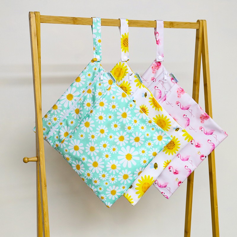 Baby Wet Bags Supplier - Washable Reusable Zipper Handle