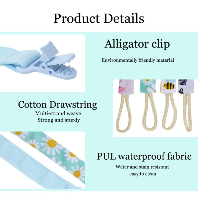 Pacifier Chain Clip Supplier - Hot Selling Custom Reusable