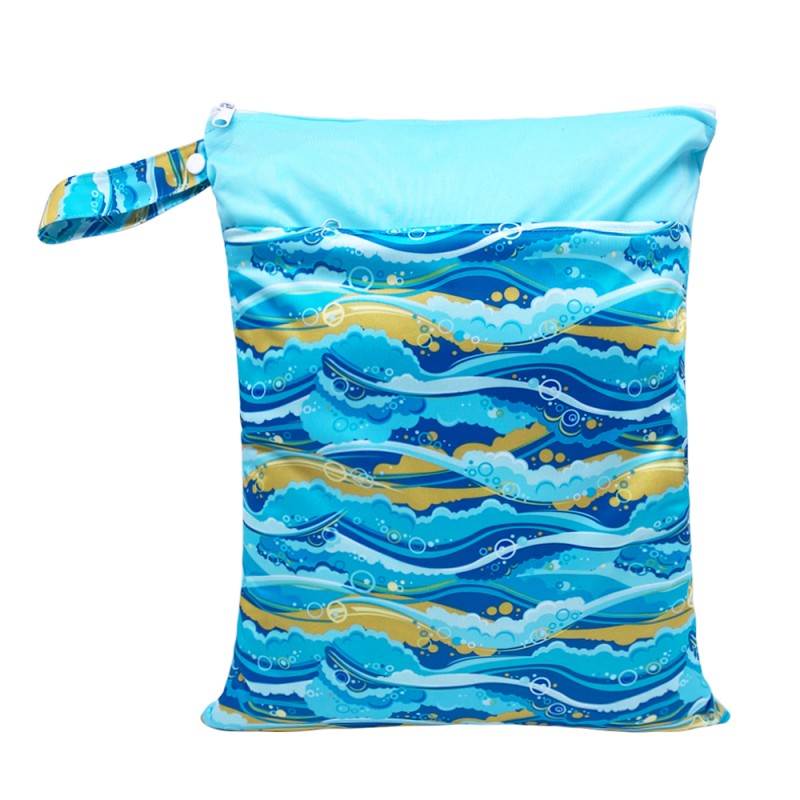 Baby Diaper Bag Supplier - 100% Waterproof Cartoon Printed Portable