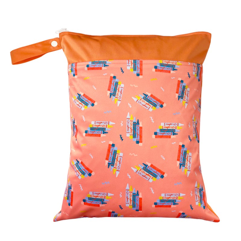 Baby Diaper Bag Supplier - 100% Waterproof Cartoon Printed Portable