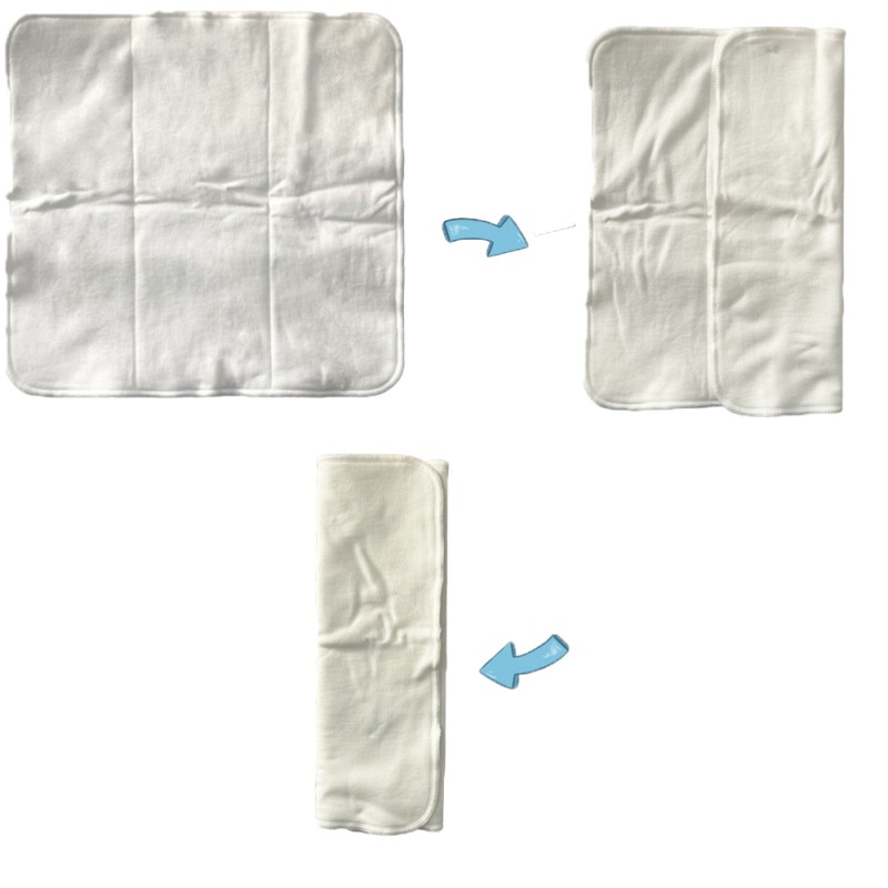 Diaper Inserts Supplier - Reusable 5 Layers Bamboo Cotton Breathable