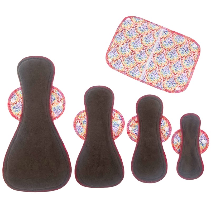 Menstrual Pads Supplier - Washable Strong Absorbent Charcoal Cloth