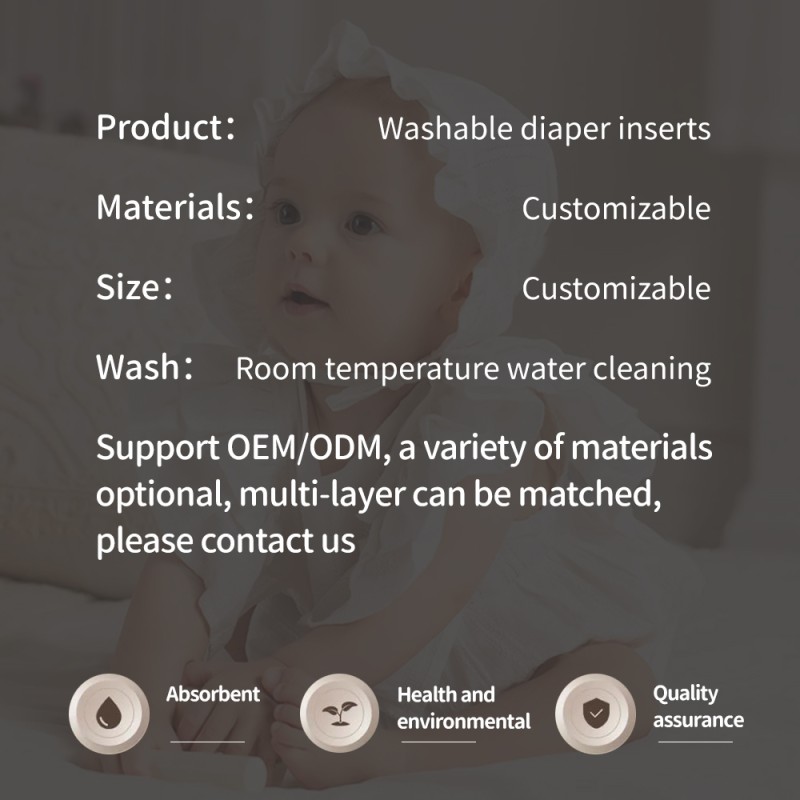 Adult Diaper Insert Factory - Washable 4 Layer Microfiber Reusable