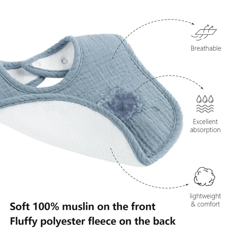 Children's Bib Supplier - 2025 High Quality Cotton Muslin