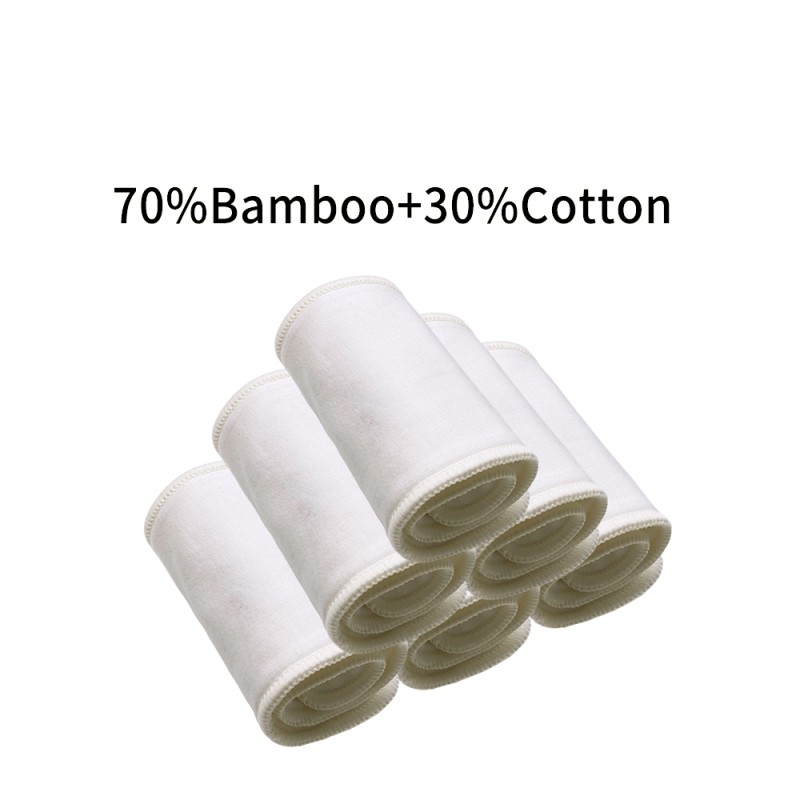 Diaper Inserts Supplier - Reusable 5 Layers Bamboo Cotton Breathable