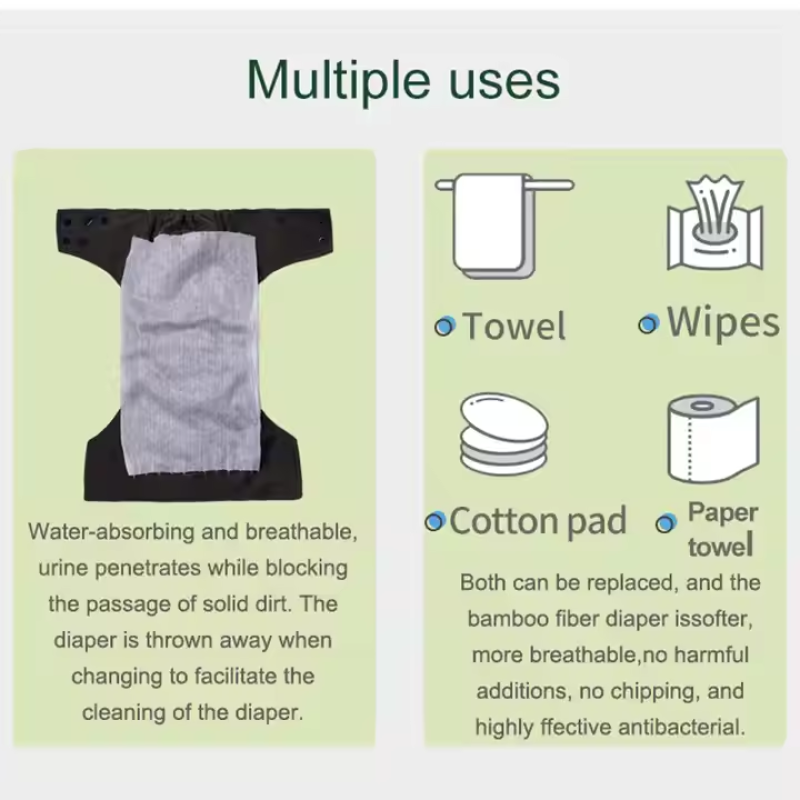 Diaper Liner Factory - 1 Roll Disposable Bamboo Flushable