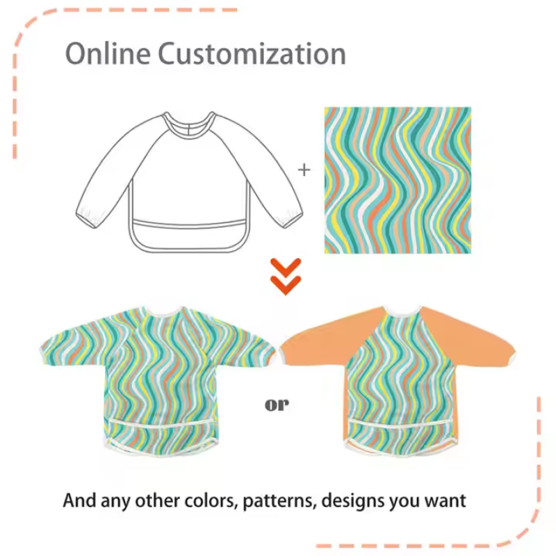 Baby Bibs Manufacturer - Customization Waterproof Long Sleeve