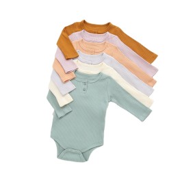 Romper Set Manufacturer - Wholesale Pure Color Long Sleeve