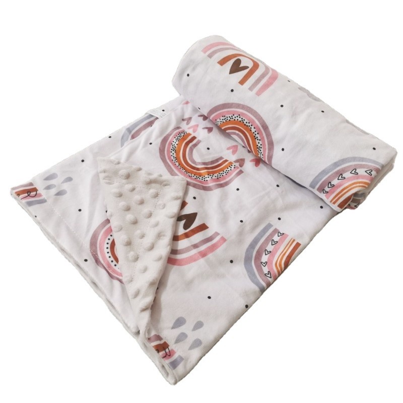 Swaddle Blanket Factory - Custom Rainbow Bean Muslin Double