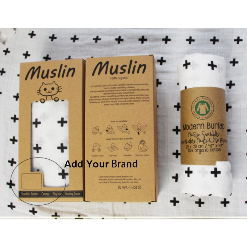 Swaddle Blanket Supplier - 100% Cotton Muslin Wrap Neutral