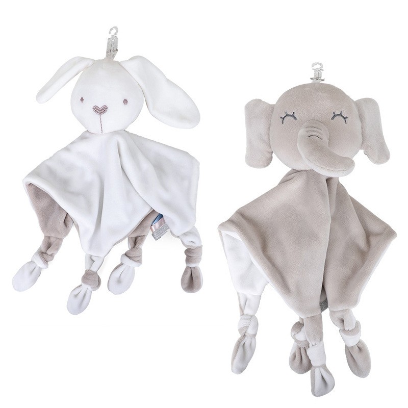 Lovey Doll Supplier - Elephant Plush Blanket Toy Comforter