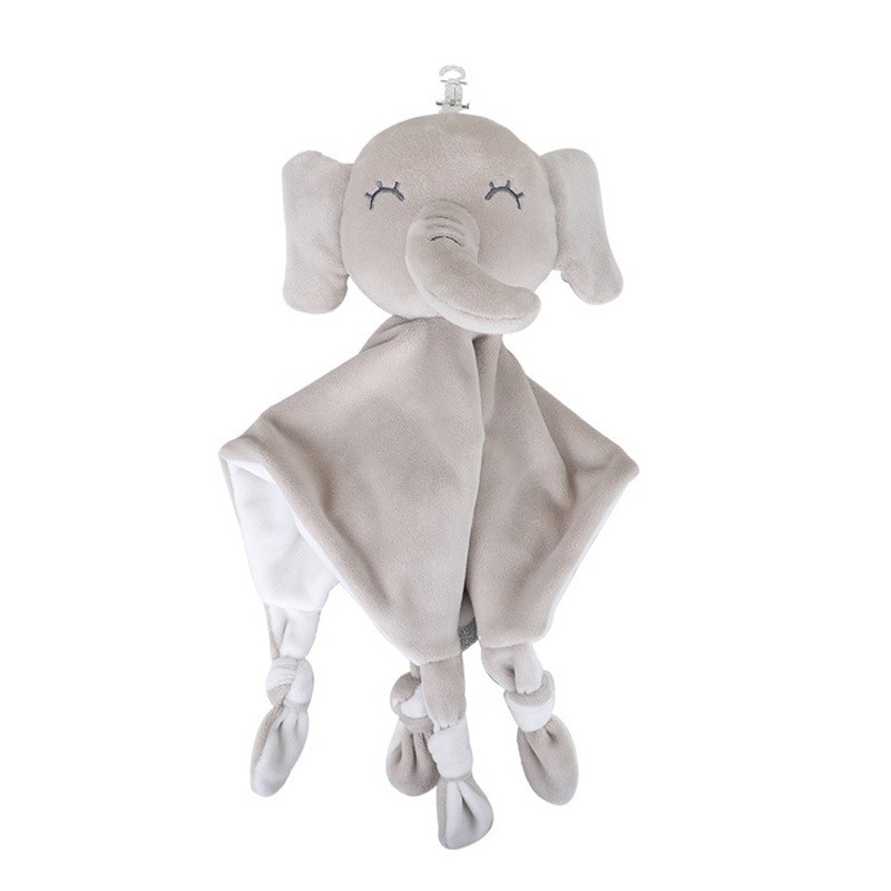 Lovey Doll Supplier - Elephant Plush Blanket Toy Comforter