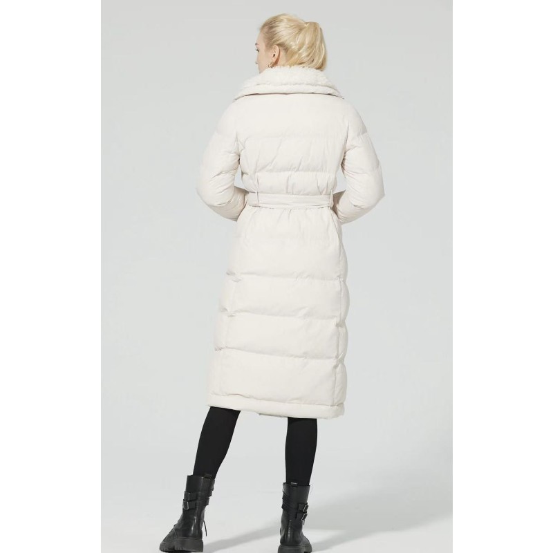 Puffer Jacket Supplier - Short Fitted Fox Fur Trim Winter