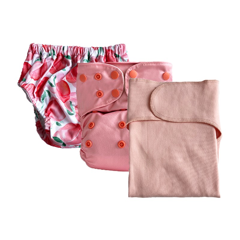 Cloth Diaper Supplier - Reusable Double Gusset Bamboo Charcoal