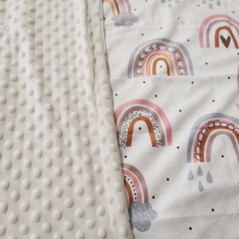Swaddle Blanket Factory - Custom Rainbow Bean Muslin Double