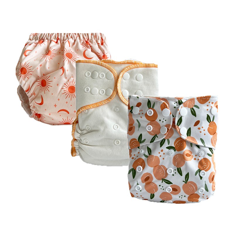 Cloth Diaper Supplier - Reusable Double Gusset Bamboo Charcoal