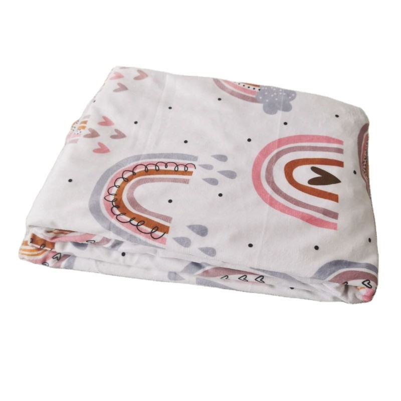 Swaddle Blanket Factory - Custom Rainbow Bean Muslin Double