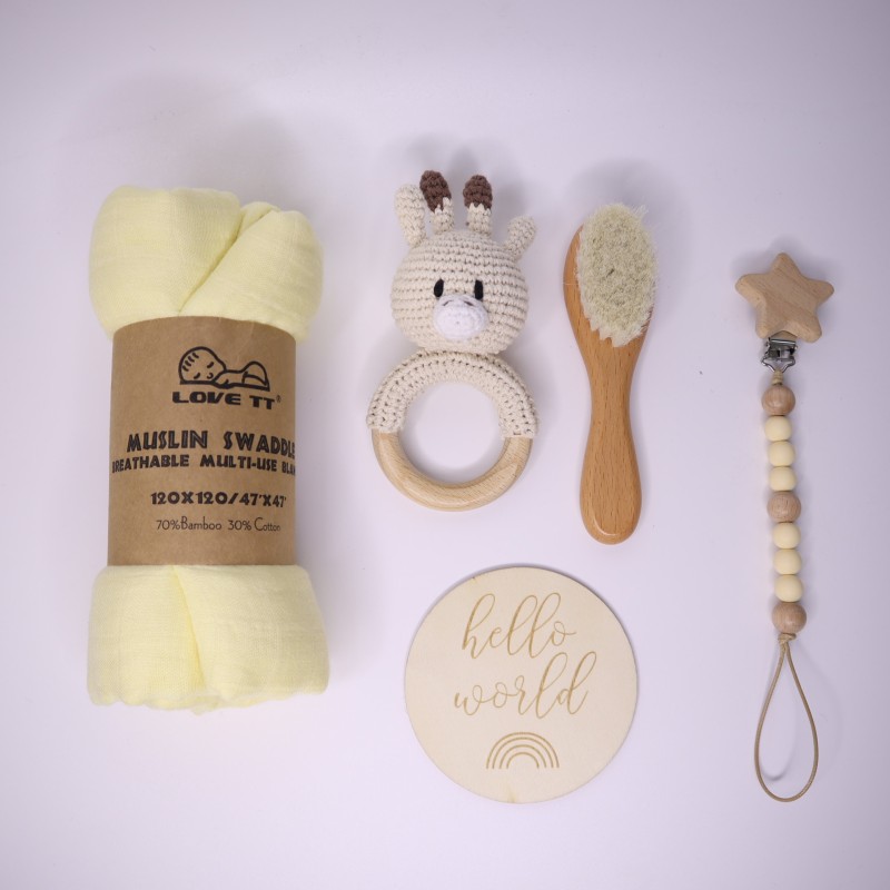 Swaddle Blanket Supplier - Bamboo Cotton Receiving Wrap Set